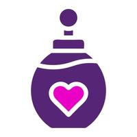 perfume icon solid duocolor pink purple colour mother day symbol illustration. vector