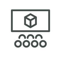 Abstract product related icon outline and linear vector. vector