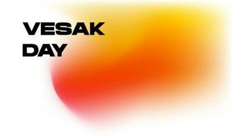 vesak day gradient mesh background with copy space for your text. Landscape banner vector
