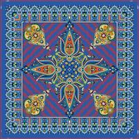 Double cross pattern of ceremic and rugs. vector