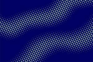 Artistic blue background with halftone dots and wave. Retro pop art background. vector