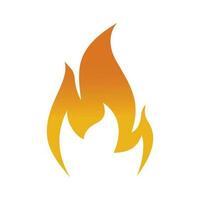 Flame icon logo vector