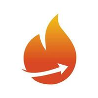 Flame logo vector design