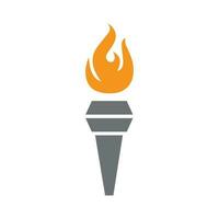 Torch icon vector design