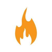 fuego símbolo icono vector