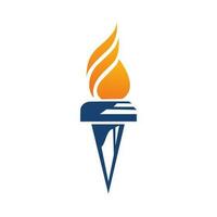 Torch icon vector design