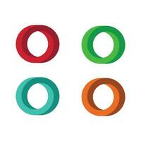 Mobius strip. Circular shape Vector illustration.