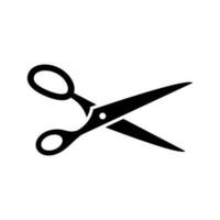 Scissors vector icon. barber illustration sign. cut symbol. hairdresser logo.