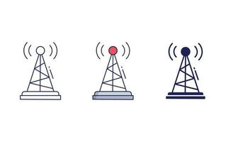 icono de vector de antena