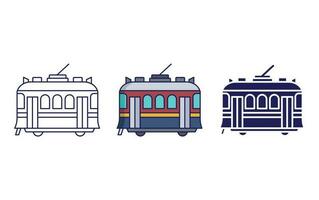 Tram vector icon