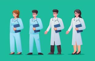 Doctor or surgeon characters vector illustration