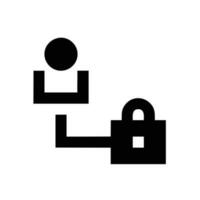 Lock security icon symbol vector image. Illustration of the key secure access system vector design. EPS 10