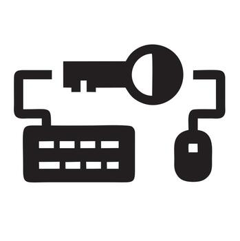 Lock security icon symbol vector image. Illustration of the key secure access system vector design. EPS 10