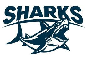 Great White Shark Mascot Logo vector