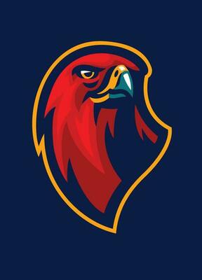 Hawk Head Sport Style Mascot Logo