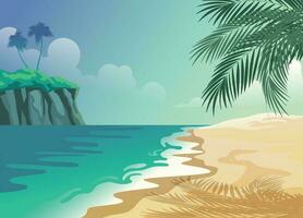 Tropical Summer Beach vector