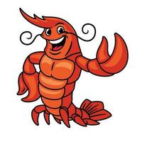 Lobster Mascot Logo Character vector