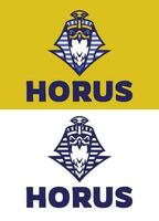 cabeza de horus egipcio Dios logo vector