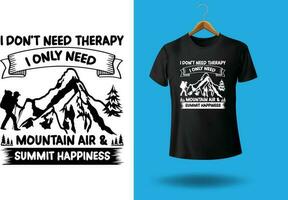 Hiking t-shirt design vector