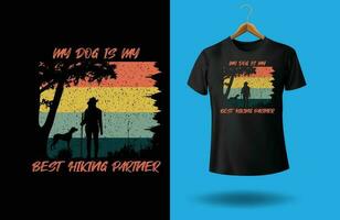 Hiking t-shirt design vector