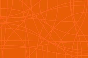 orange curve line weaing  random abstract background vector