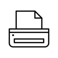 Printer icon vector. copy machine illustration sign. Fax symbol. vector