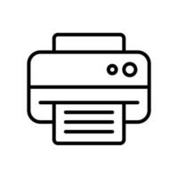 impresora icono vector. Copiar máquina ilustración signo. fax símbolo. vector