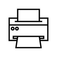 impresora icono vector. Copiar máquina ilustración signo. fax símbolo. vector