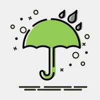 Icon keep dry. Packaging symbol elements. Icons in MBE style. Good for prints, posters, logo, product packaging, sign, expedition, etc. vector