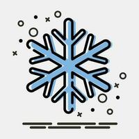 Icon frost resistance. Packaging symbol elements. Icons in MBE style. Good for prints, posters, logo, product packaging, sign, expedition, etc. vector