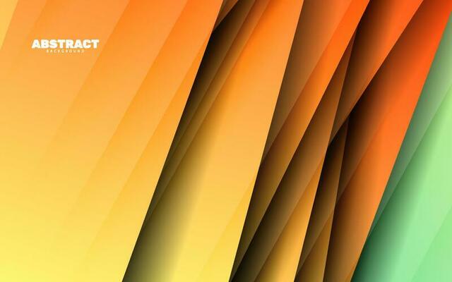 Abstract overlap layer papercut background vector