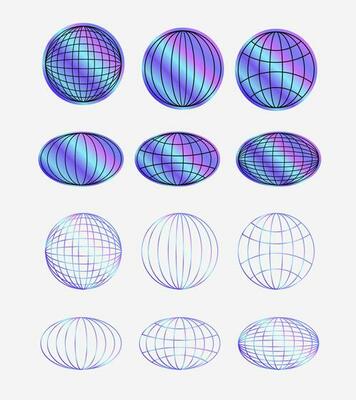 Street wear fashion globe element, street wear, globe y2k element, gradient globe