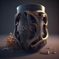 3d render of a beer can with the inscription beer in it, Image photo