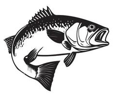 Trout Fish, trout jumping icon, Freshwater Salmon catch emblem, Fish jump sign vector