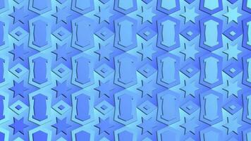 Abstract background of blue geometric shapes. 3d rendering, 3d illustration. Vector illustration for your design