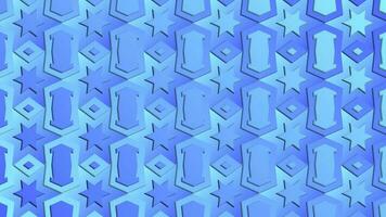 Abstract background of blue geometric shapes. 3d rendering, 3d illustration. Vector illustration for your design