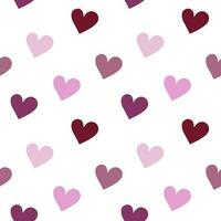 Web Seamless romantic pattern with hearts vector
