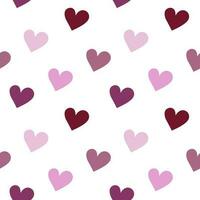 Web Seamless romantic pattern with hearts vector