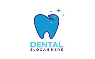 Medical dental teeth orthodontic logo design vector template