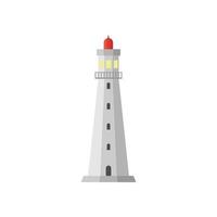 lighthouse flat design vector illustration