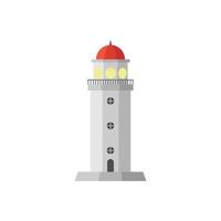 lighthouse flat design vector illustration