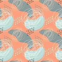 Pattern doodle abstract boho style. vector