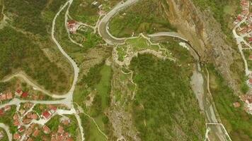 Aerial view of historical castle, sinop video