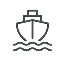 Logistics related icon outline and linear vector. vector