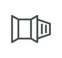 Logistics related icon outline and linear vector. vector