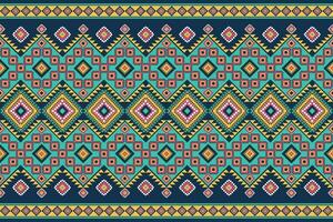 Seamless geometric ethnic asian oriental and tradition pattern design for texture and background. Silk and fabric pattern decoration for carpet, Thai clothing, wrapping and wallpaper vector