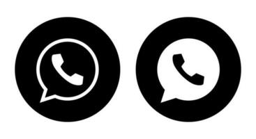 Call with speech bubble icon vector in flat style