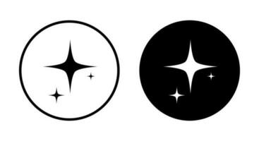 Clean icon vector. Star sparkles concept vector