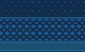 Knitted ethnic pattern, Vector cross stitch jacquard background, Embroidery concept zigzag style