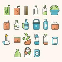 Reusable Product Icons Vector Design